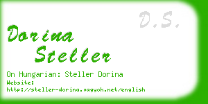 dorina steller business card